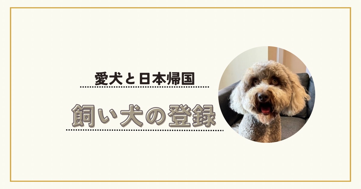 愛犬と日本帰国 居住する市区町村で飼い犬の登録をしないとどうなる？