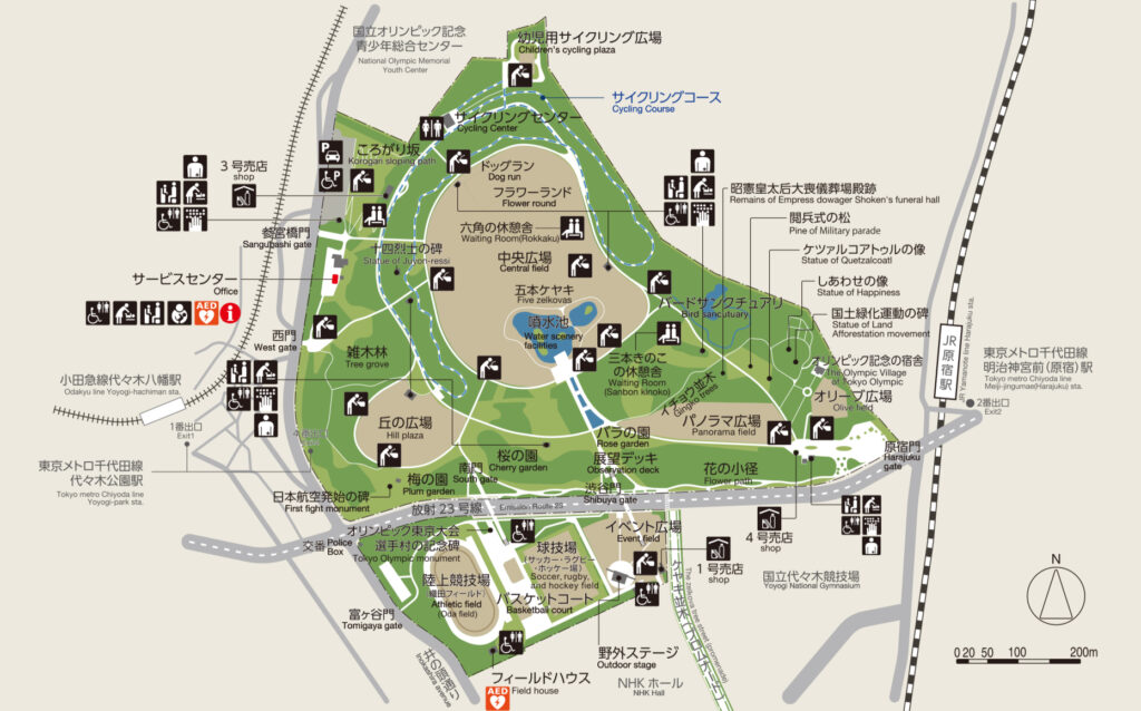 代々木公園の地図