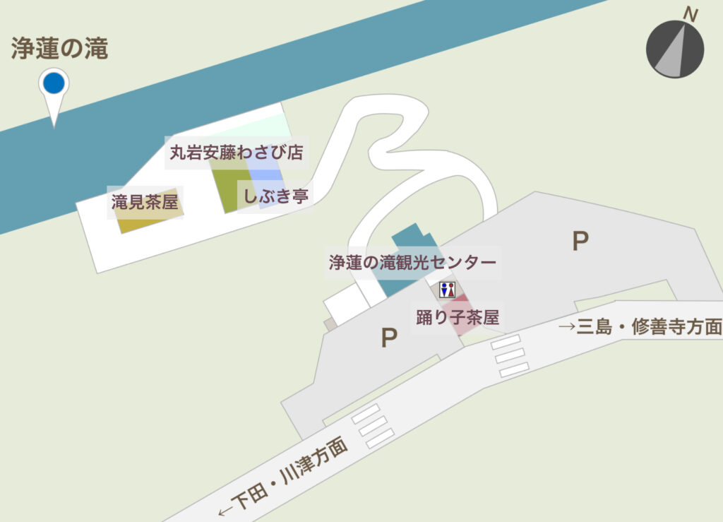 浄蓮の滝　MAP