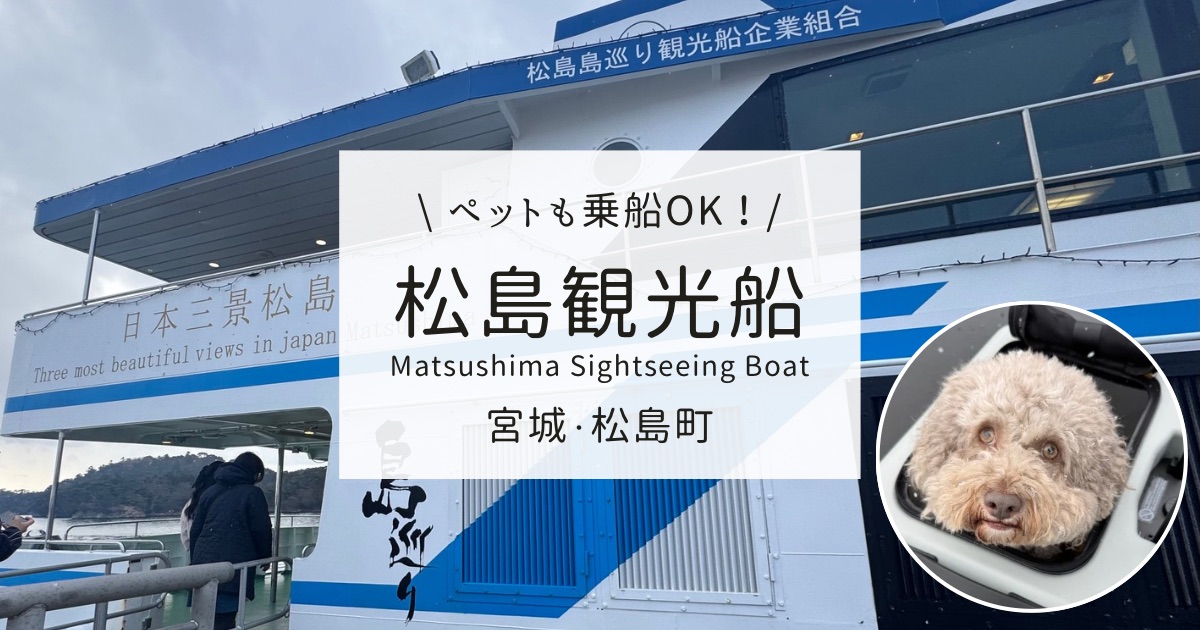 【冬の宮城観光】愛犬と乗れる松島島巡り観光船で日本三景を満喫