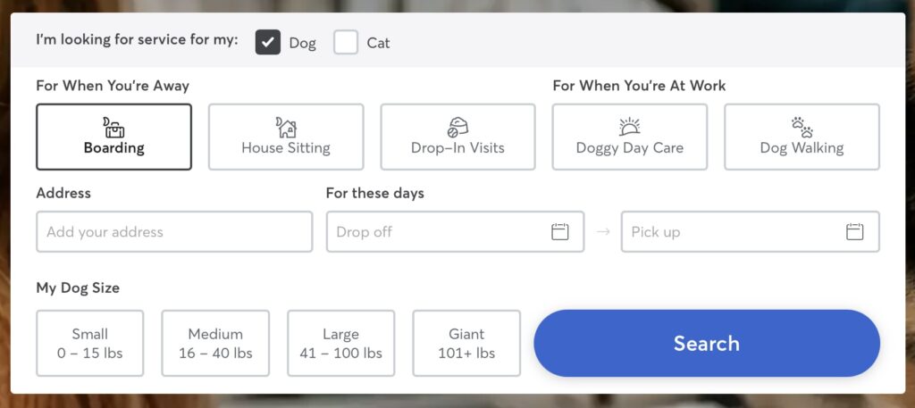 希望条件を設定